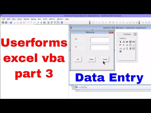 Userforms in Excel