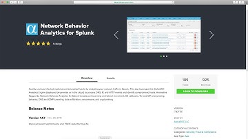 Network Behavior Analytics for Splunk