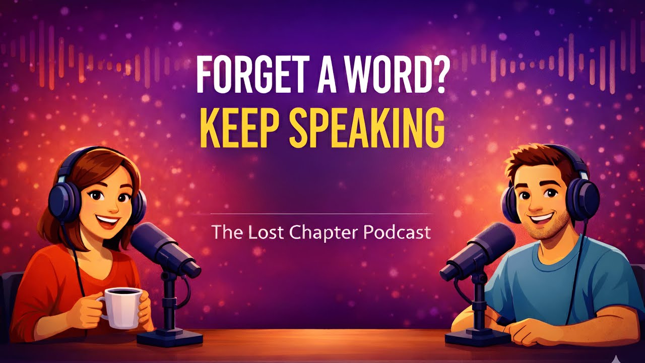 FORGET A WORD? KEEP SPEAKING! | Simple English Podcast | The Lost Chapter