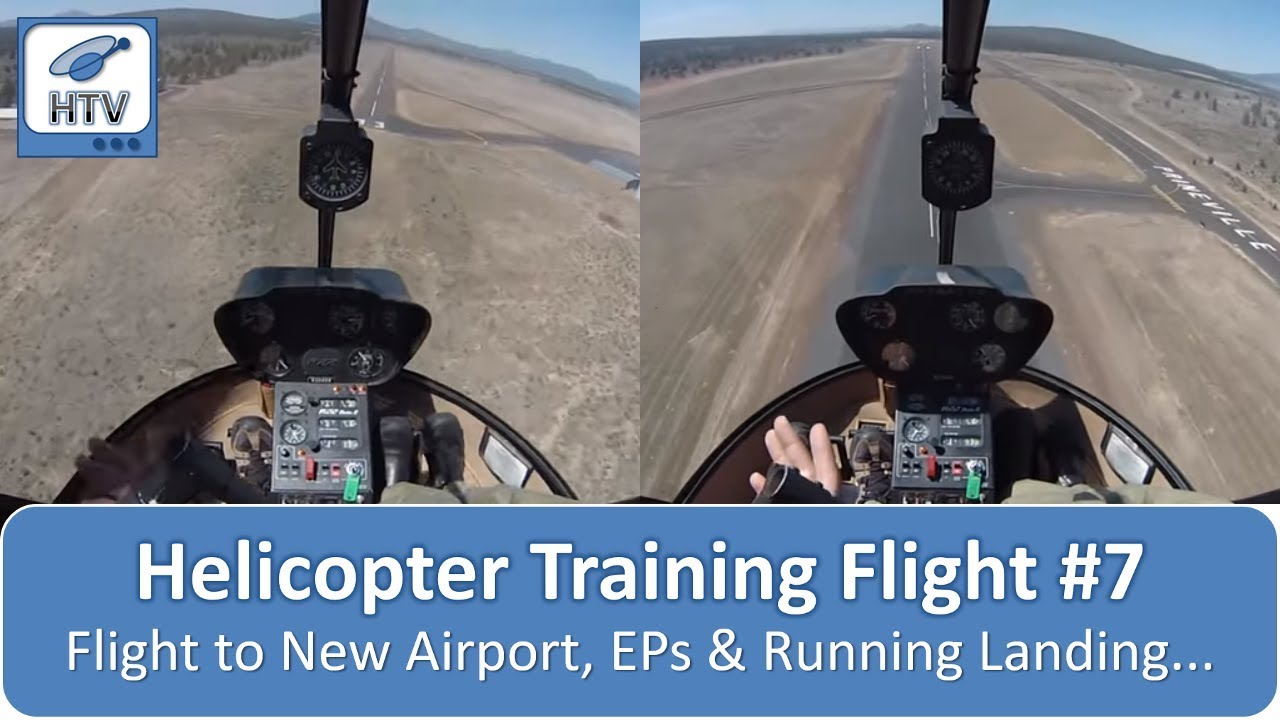 Helicopter Flight Training 7 - Flight to New Airport, ALT & Turbulence EPs & Running Landing...