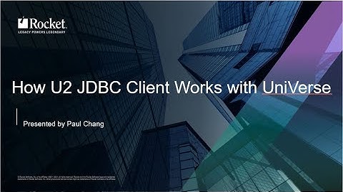 How U2 JDBC Client Works with UniVerse