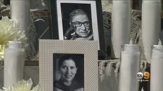 Mourners Gather Outside LA's Skirball Center To Honor Justice Ruth Bader Ginsburg