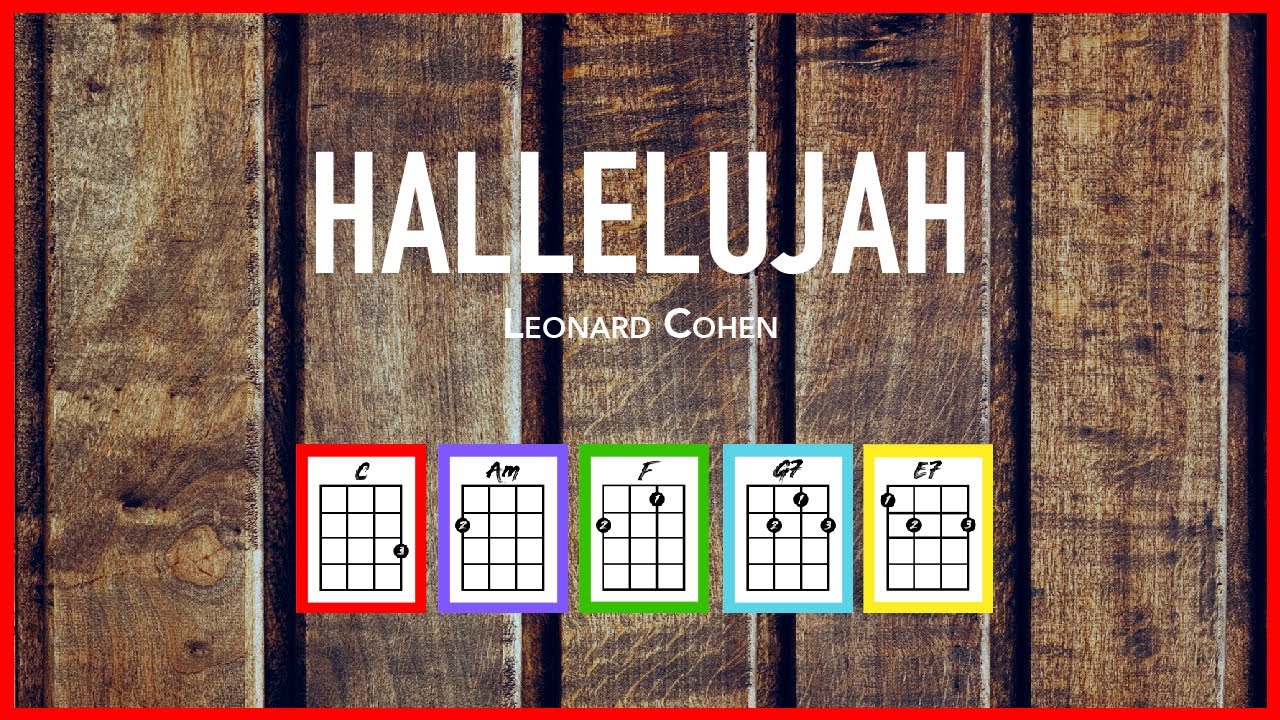 🙏🏾HALLELUJAH (Leonard Cohen) Ukelele Tutorial FÁCIL & Cover Play