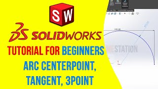 How To Draw Arc Centerpoint, Tangent, 3Point | Solidworks Tutorial for Beginners 2025 #8
