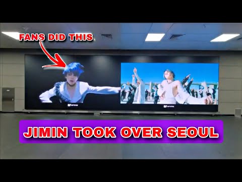 Jimin Didn T Post A Single Photo Yet His Name Is Now Lighting Up Seoul 