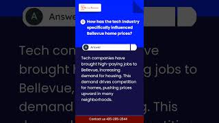 How has the tech industry specifically influenced Bellevue home prices?