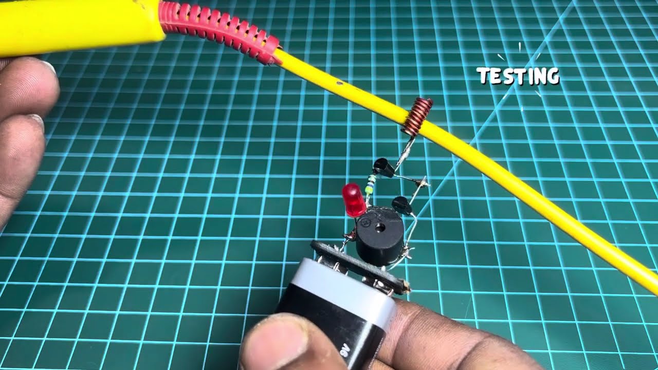 How to Make Wireless AC line fault Detector at home-Current Detector-DIY Projects
