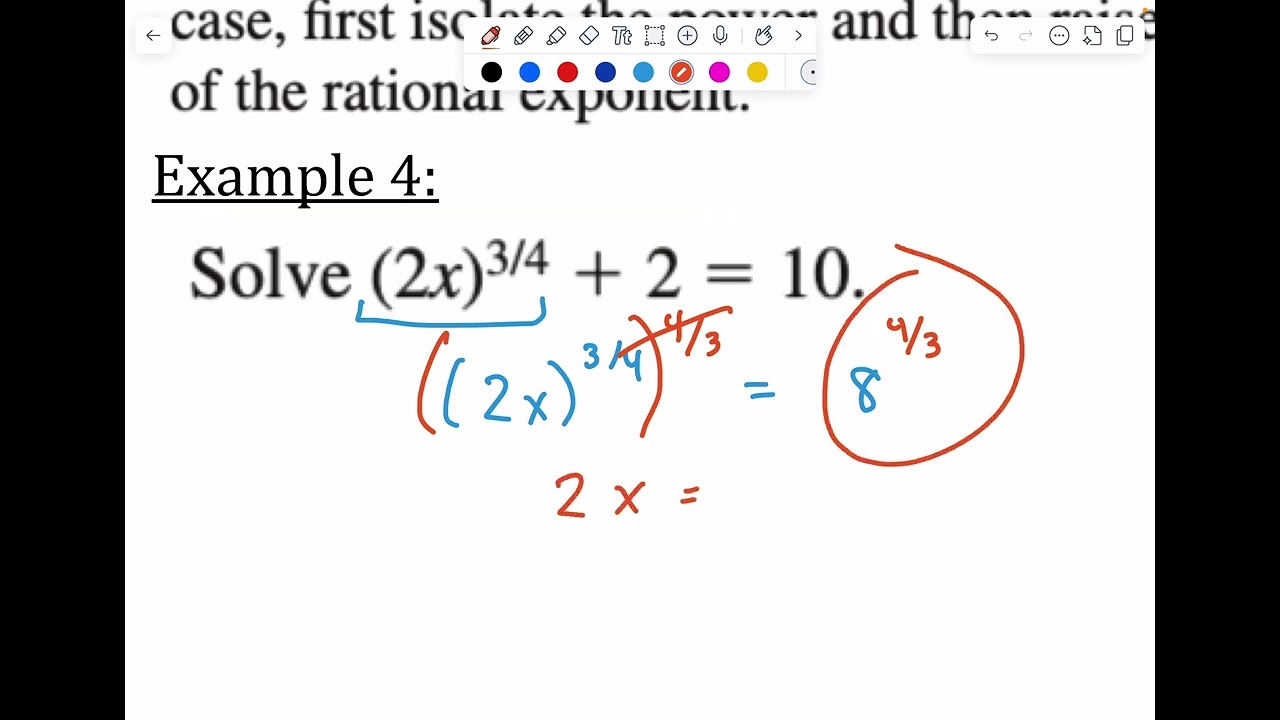 5.4 Solving Radical Equations