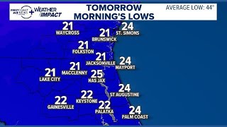 LIVE | Seeing snow? Ross shares latest update on record First Coast cold front