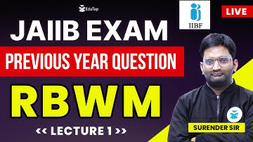 JAIIB Retail Banking & Wealth Management Previous Year Paper | JAIIB RBWM Mock Tests | RBWM Syllabus
