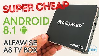 ALFAWISE A8 TV BOX Rockchip 3229 Android 8.1 Review - SUPER CHEAP