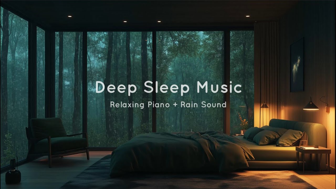 Relaxing Piano for Deep Sleep + Rain Sound | Fall Asleep Fast ...