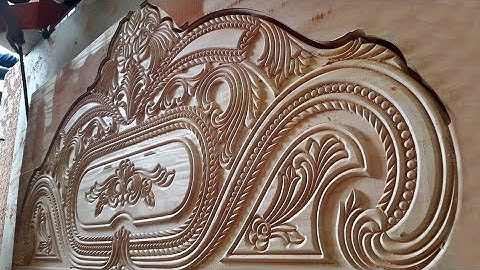 Amazing pitcher bed design by CNC router machine ||Bed design||wood carving design