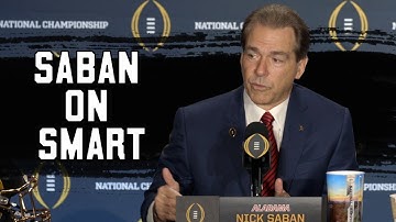 Nick Saban reflects on time coaching with Kirby Smart