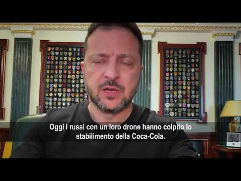 Video Zelensky: Attacco russo a fabbrica Coca-Cola, chiaro segnale di Mosca agli Usa
