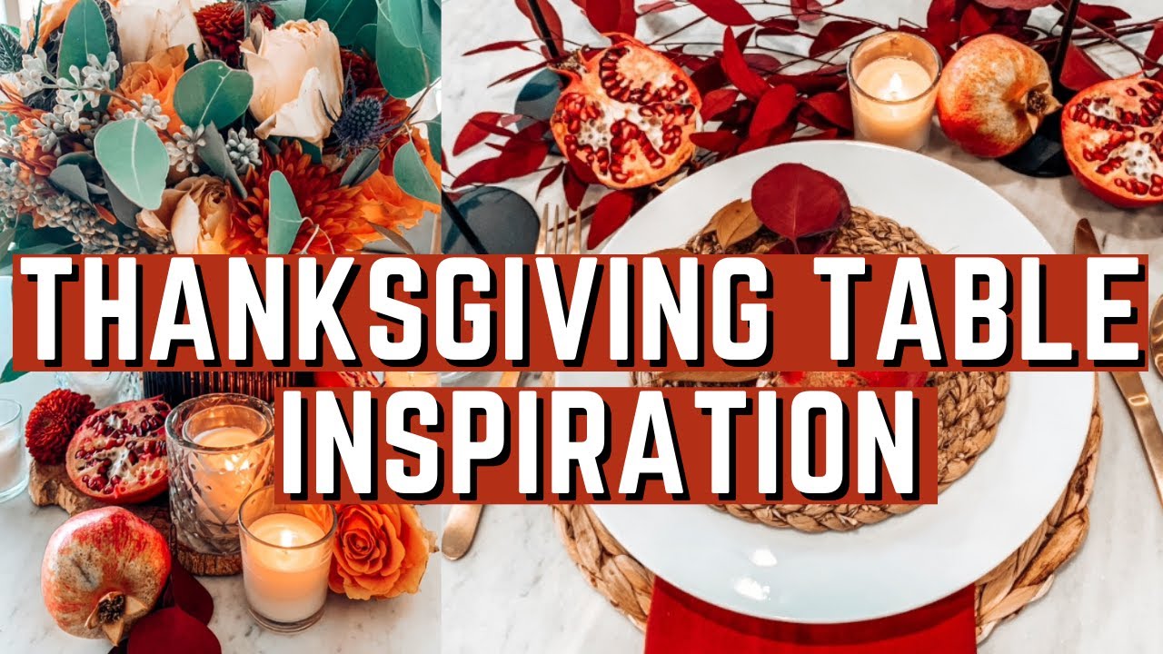 THANKSGIVING TABLE DECOR | PLACE SETTINGS | INSPIRATION | 2021 - YouTube