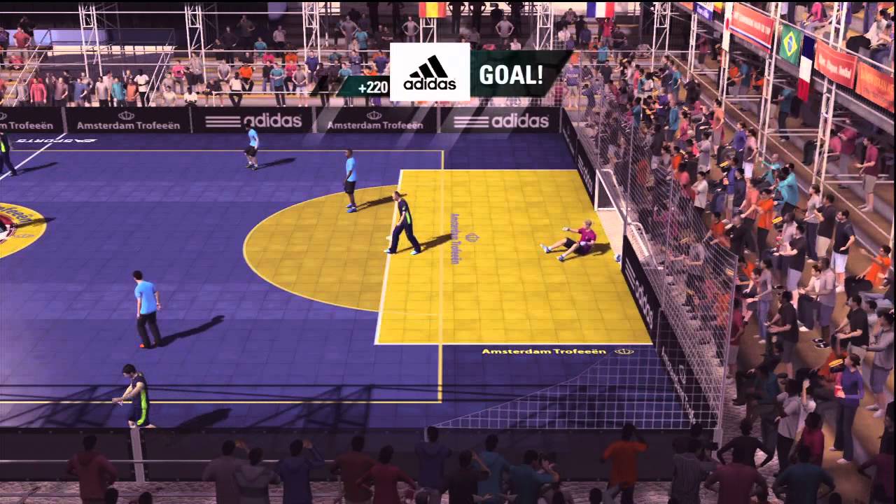 FIFA Street Gameplay - Adidas All Stars vs Manchester City - YouTube