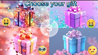 Choose your Gift💝💙💜🌈 #chooseyourgift #4giftbox #pickone #pink #blue #purple #rainbow