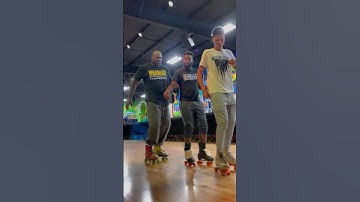 Slow walk with Shaq and his son #rollerskating