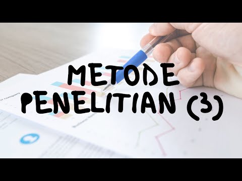 Video: Perbedaan Antara Metode Penelitian Dan Desain Penelitian