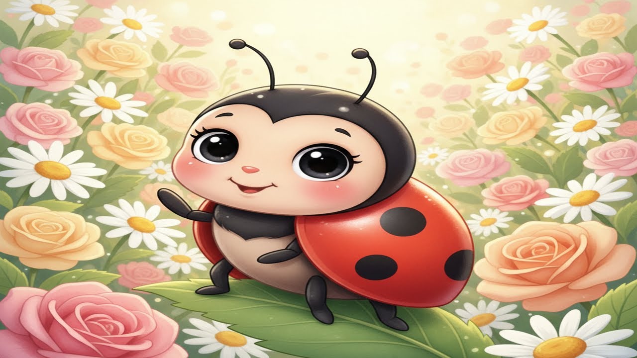 Little Ladybug 🐞 Sweet Nursery Rhyme for Babies & Toddlers | Little Dreamlet Music