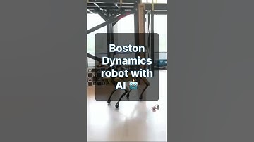 Boston Dynamics robot with AI 🤖 #technology #robot #ai #bostondynamics