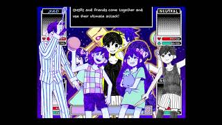 Omori EX and Friends (v 1.2) itemless Toastless (Omori)
Ah yes, the Friends EX fight. I did v1.1 itemless before, but now I finally beat the current version. Here’s the link to both: https://mods.one/mod/dreamteam
The overall strategy is very similar to Meme Goat’s snackless strategy.* Use angry Aubrey and Omori to deplete Aubrey EX and Omori EX’s juice, because they have the most devastating skills (namely Vertigo and Last Resort.) Then, make the party sad against the enemies’ ecstatic/manic and take them down. The main difference between his strat and my own is that spreading emotions (and thus depleting juice) is slower, which means
I have to spend another turn hitting Aubrey EX.
Hero EX still forces some counterplay. Whenever an enemy is out of juice, he’ll try to heal them with a move similar to normal Hero’s follow-ups. However, there’s a bug where the enemy he heals is equivalent to the party member he attacks, so I spam Mesmerize and Can’t Catch Me and force him to heal Kel EX (or not heal at all as he tries to target himself).
One last issue comes when Omori reaches low HP. The first time he reaches a certain HP threshold, a scripted Release Energy attack deals 300 damage to all party members. Technically there’s a bug where it never happens again if it’s used after
Equipment:
Omori: Red Knife, Finger (Mush)
Aubrey:Baseball Bat, Cough Mask
Kel: Basketball, Paper Bag (Mari’s Cookie)**
Hero: Ol’ Reliable, Flower Crown
* Meme Goat did this fight snackless before me; here’s his run: https://youtu.be/UTURyN2zh3M
** Kel uses Paper Bag here not only because it helps with his defense, but it’s easier to ignore his emotion altogether. I also gave him Mari’s Cookie despite Omori usually being the best target, which was a mistake, albeit not a big one. Omori EX and Friends (v 1.2) itemless Toastless (Omori)