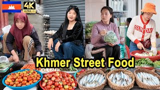 Local Market in Cambodia 🇰🇭  Fresh Seafood, Meat, and Traditional Khmer Ingredients