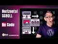 Horizontal scroll flow elementor wordpress tutorial  no code  no plugin