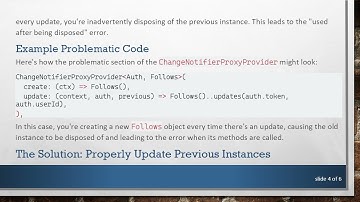 How to Resolve Unhandled Exception: A Follows was used after being disposed in Flutter with Provider