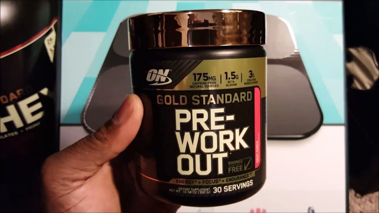 Optimum Nutrition Gold Standard PreWorkout Supplement Review YouTube