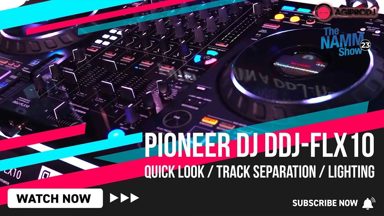 Pioneer DJ DDJ-FLX10 Track Separation Quick Look + rekordbox Lighting NAMM 2023 | agiprodj.com