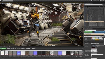 Sci Fi Tunnel - UE4 Scene