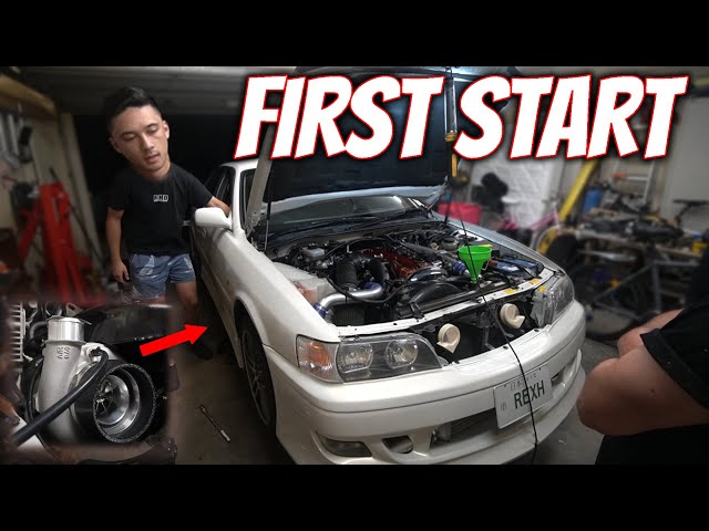 IT RUNS!! BIG SINGLE JZX100 Chaser FIRST START! - YouTube