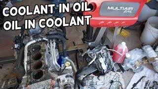 COOLANT ANTIFREEZE IN OIL OR OIL IN COOLANT CHRYSLER 200, FIAT 500X, DODGE RAM PROMASTER CITY 2.4