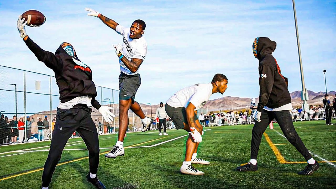 6’8” Pro Receiver Lined Up \u0026 Was UNSTOPPABLE! (AZ 1on1’s For $10K)