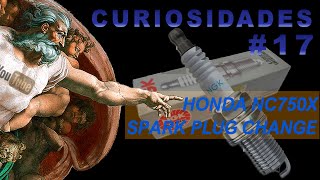 CURIOSIDADES #17_SPARK PLUG CHANGE (Honda NC750X) | MOTOVLOG