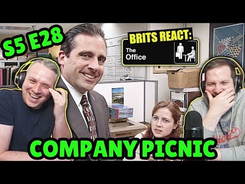 British Guys HILARIOUS The Office Reaction | Season 5 Episode 28 (Company Picnic)