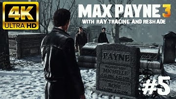 Max Payne 3 Modded Playthrough Part 5 Beta Test Reshade Preset V0.5 + RTGI HD Textures Blood Rework