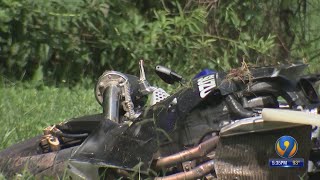 Man flown to hospital after crashing motorcycle during high-speed chase