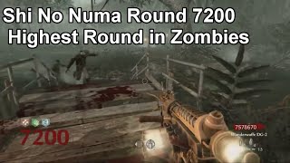 Zombies Shi No Numa World Record Round 7200 World at War - Highest Round in Zombies