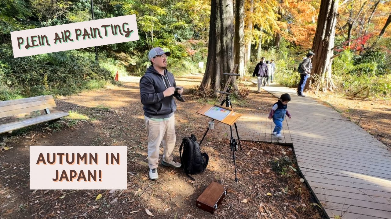 Autumn in Japan Is Unreal — Plein Air Oil Painting the Fall Foliage