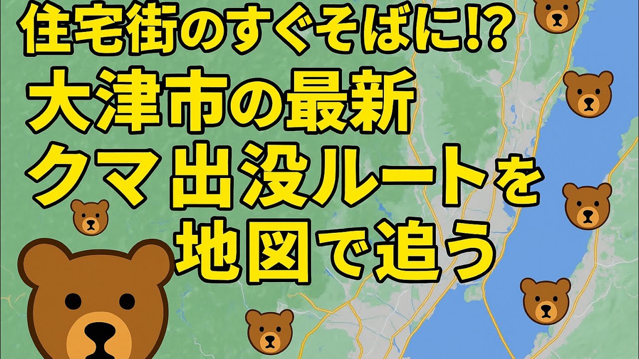 2025 Update] Bears are rapidly increasing in Otsu City! Map