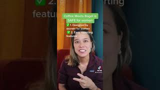 Online dating is not always safe for women but coffee meets bagel offers safety & security! #dating