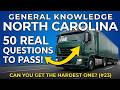 Pass Your CDL Exam First Time | North Carolina 50-Question Practice Test