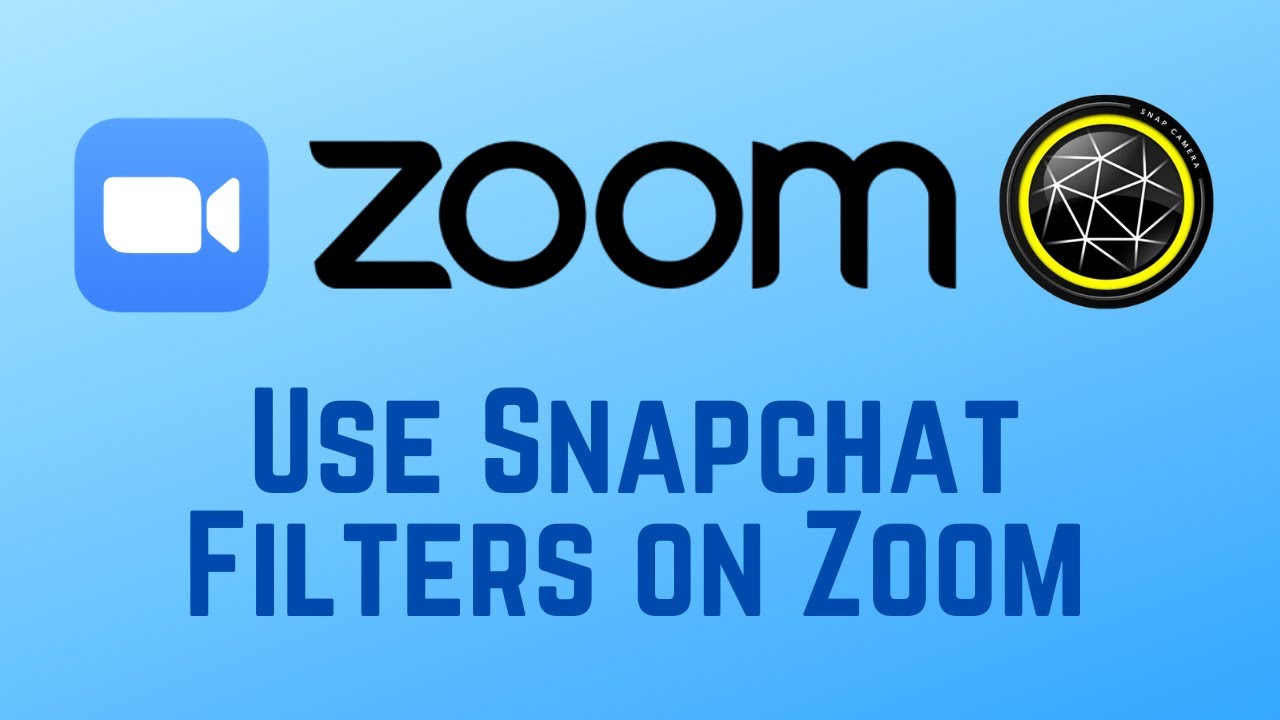 How to Use Snapchat Filters on Zoom Meetings - youtube