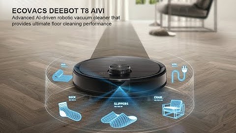 Ecovacs Deebot Ozmo T8 AIVI Robot Vacuum & Mop, Smart Objection Recognition, Advanced Laser Mapping