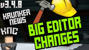 BIG EDITOR CHANGES! | Krunker News | v.3.4.8