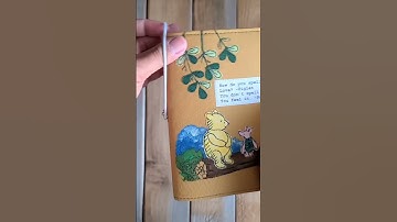Winnie the Pooh-Love Fabric Notebook Cover