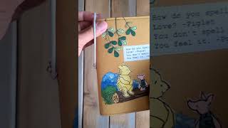 Winnie the Pooh-Love Fabric Notebook Cover